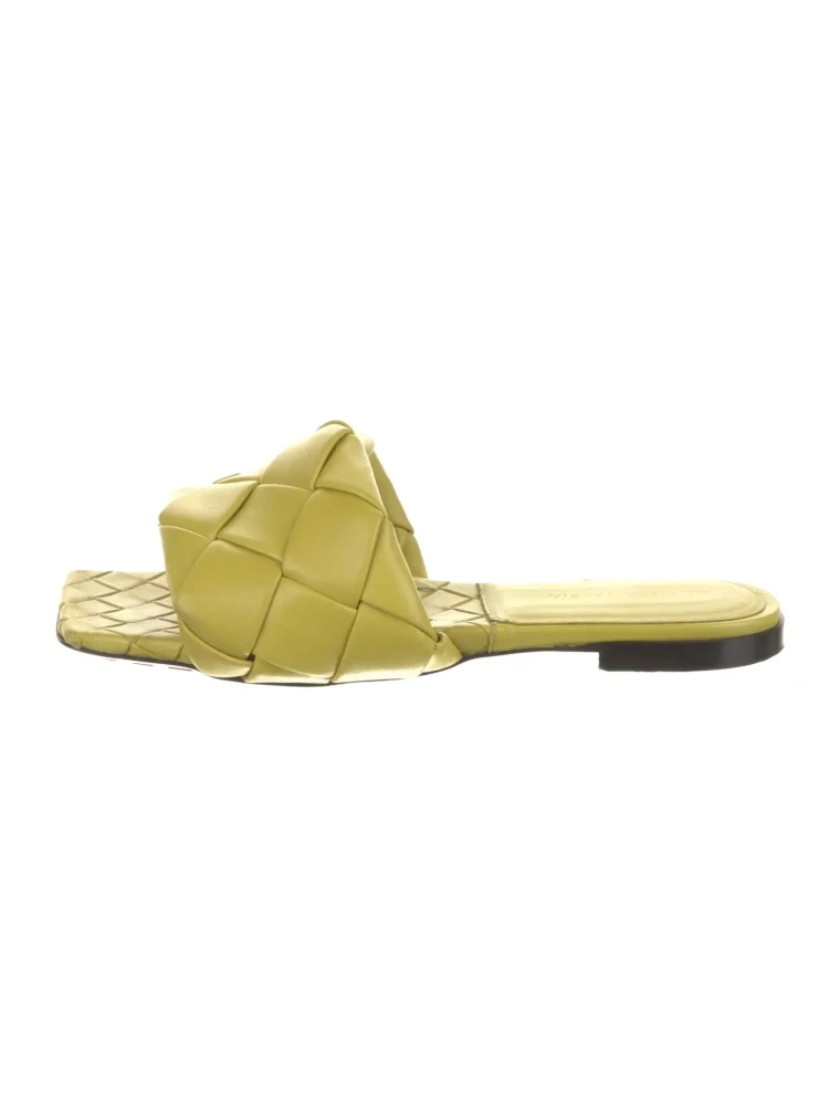 Bottega Veneta flat slide sandals