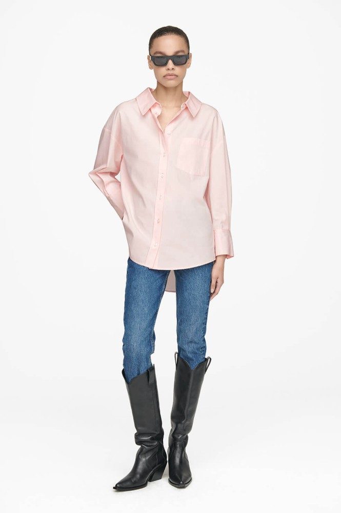 Anine Bing Mika Shirt in pink