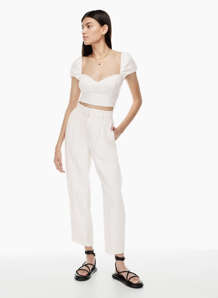 Aritzia Wilfred High Waisted Carrot Pant 