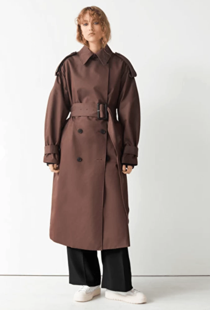 & Other Stories Wide Belt Trench Coat