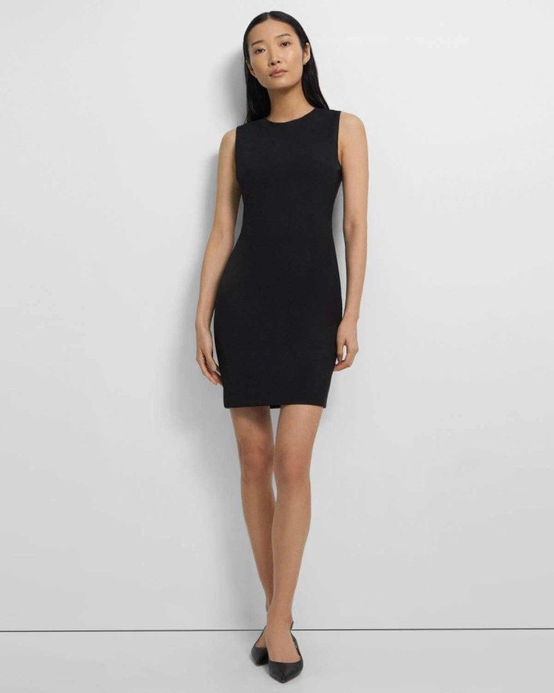 Theory sleeveless fitted mini pencil dress