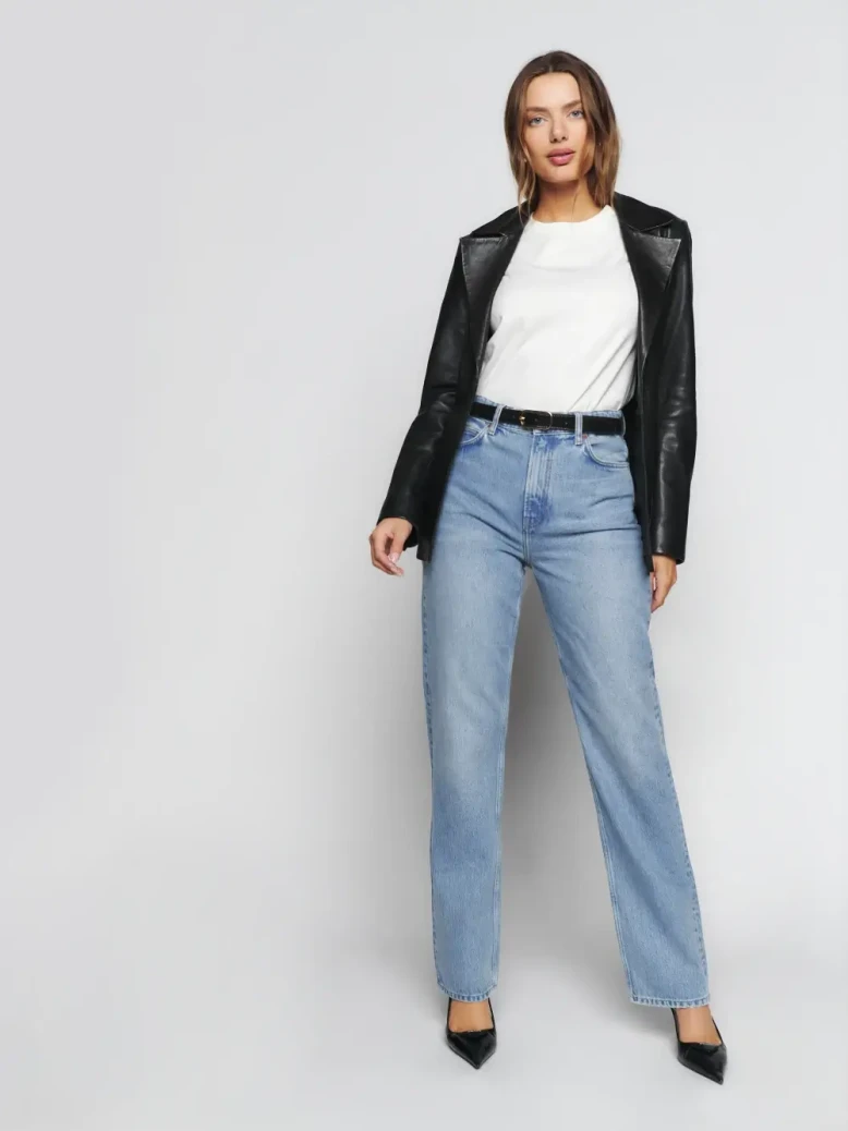 Reformation Selena relaxed jeans