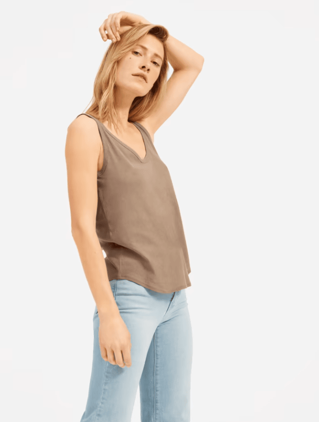 Everlane The Air Cami in Clay