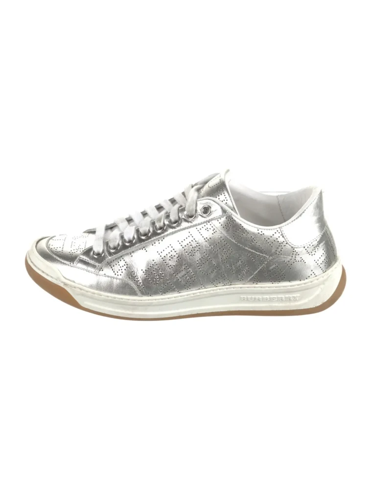 Burberry silver sneakers 