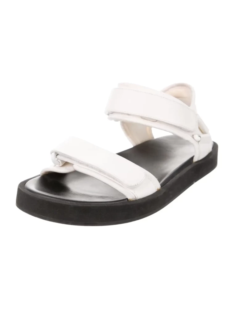 The Row leather platform sandals