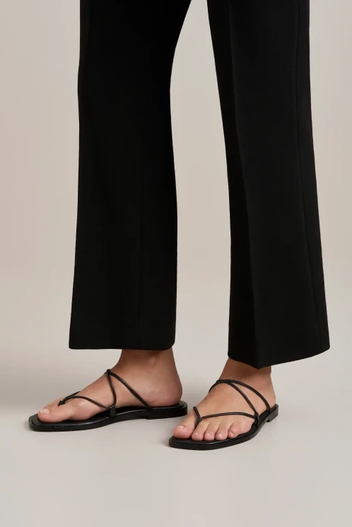 A. Emery nodi black sandals