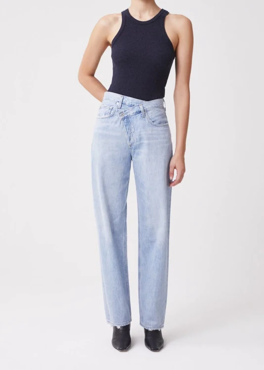 Agolde criss cross jeans