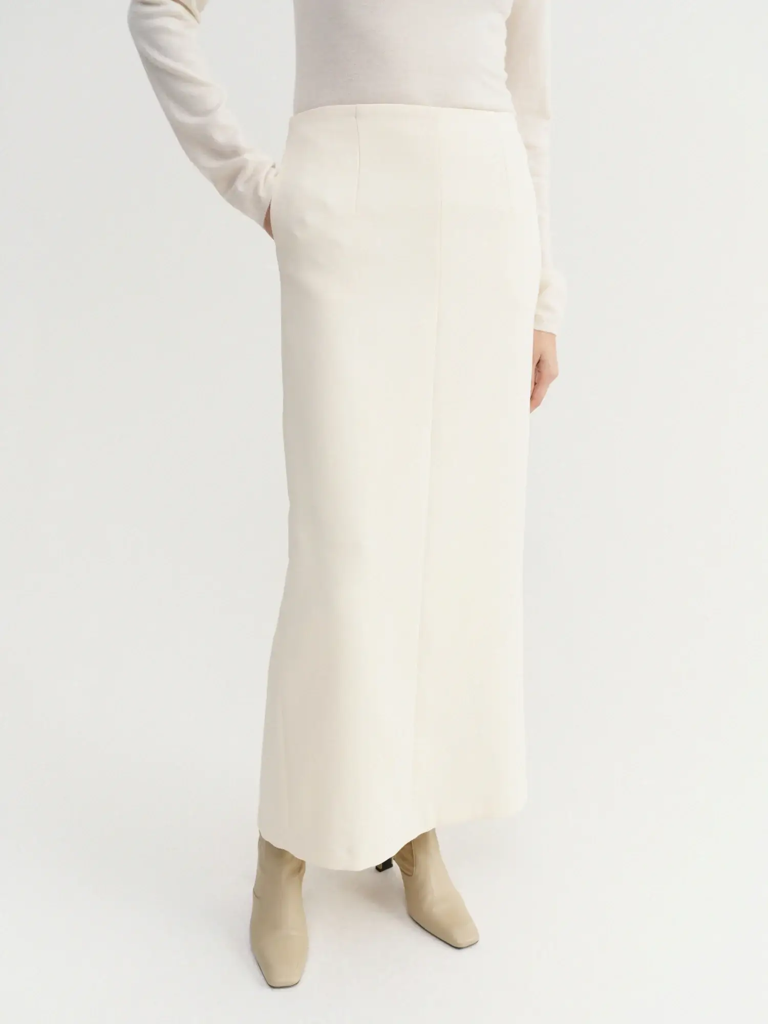 Almada cream bay midi skirt
