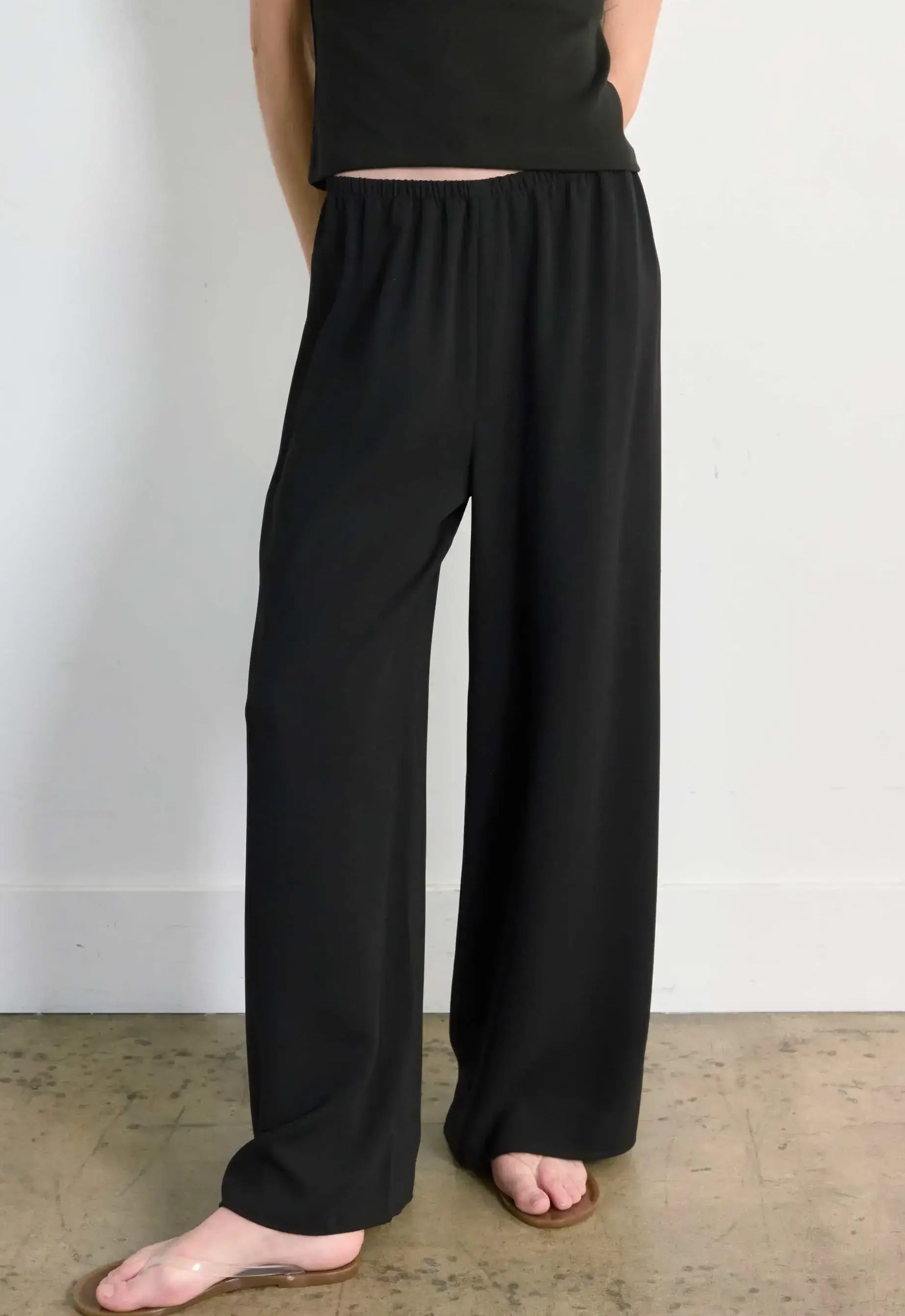Almina Concept black pull on pants