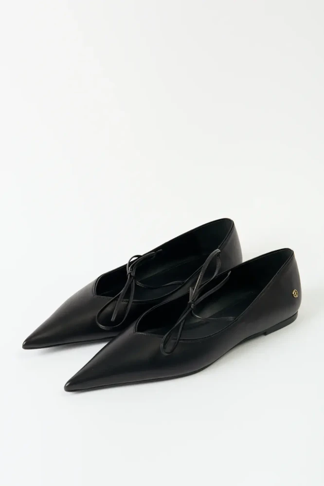 Anine Bing Nikki black flats