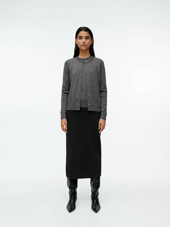 Arket grey cardigan