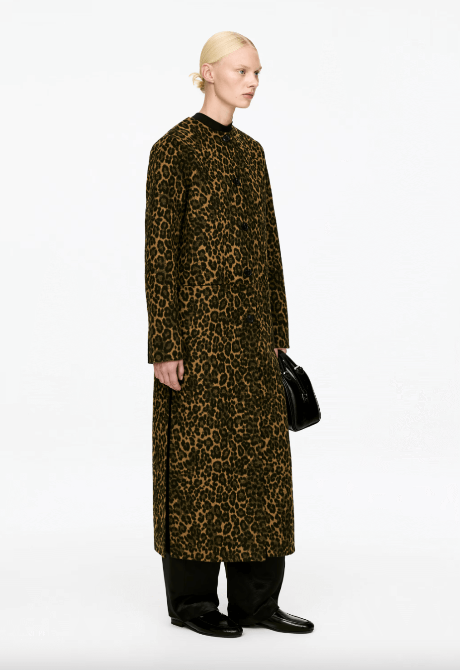Arket leopard print coat