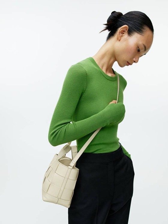 Arket woven leather tote