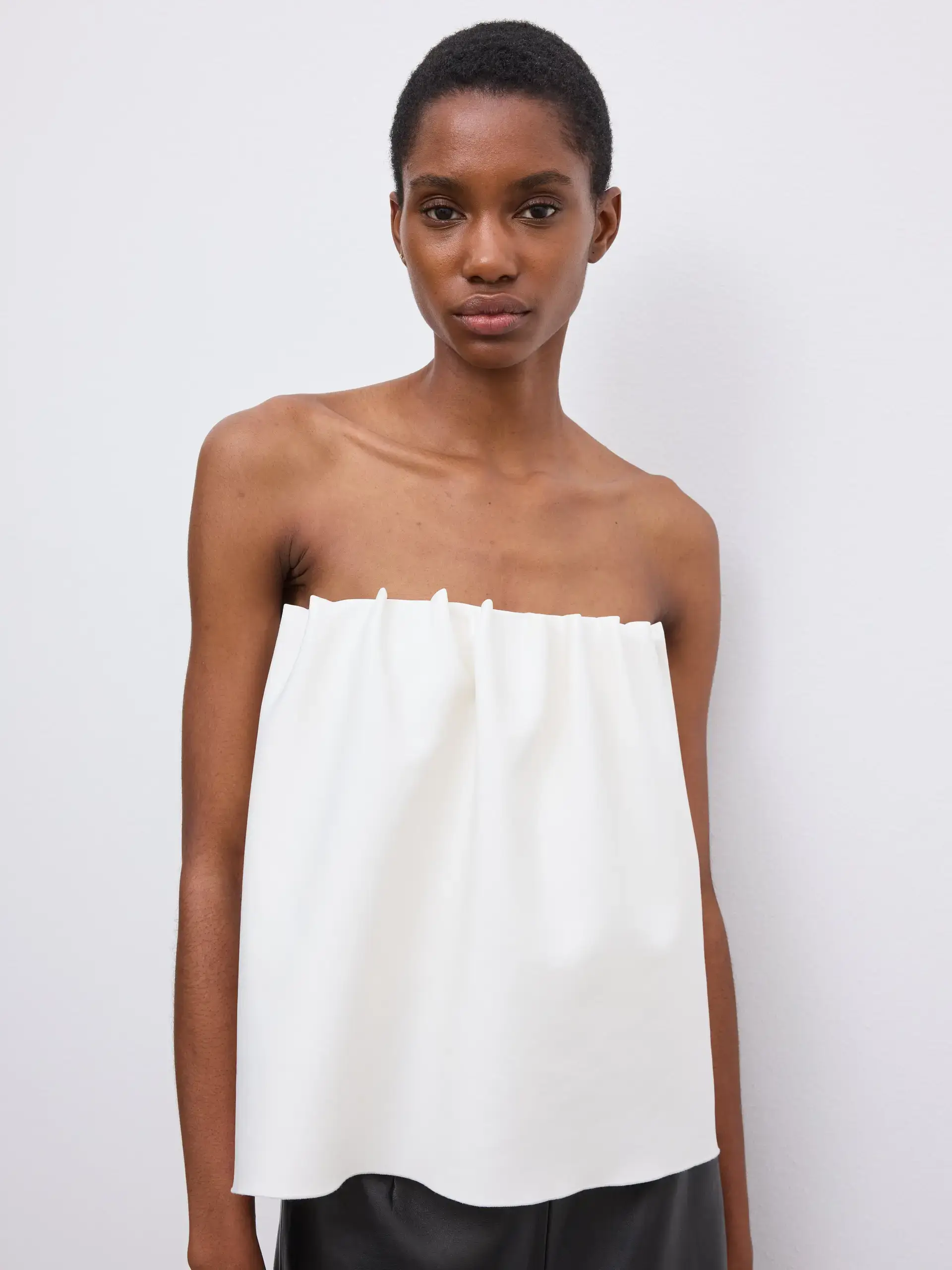 Dagmar rouched cream top