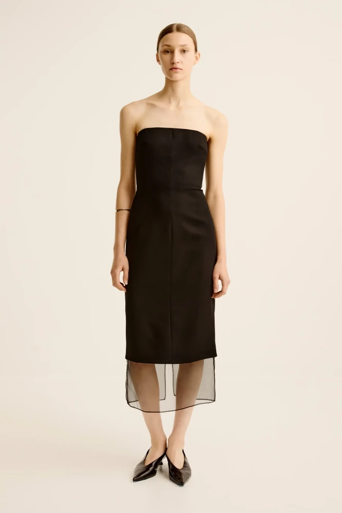 Esse Studioes strapless Issia midi dress