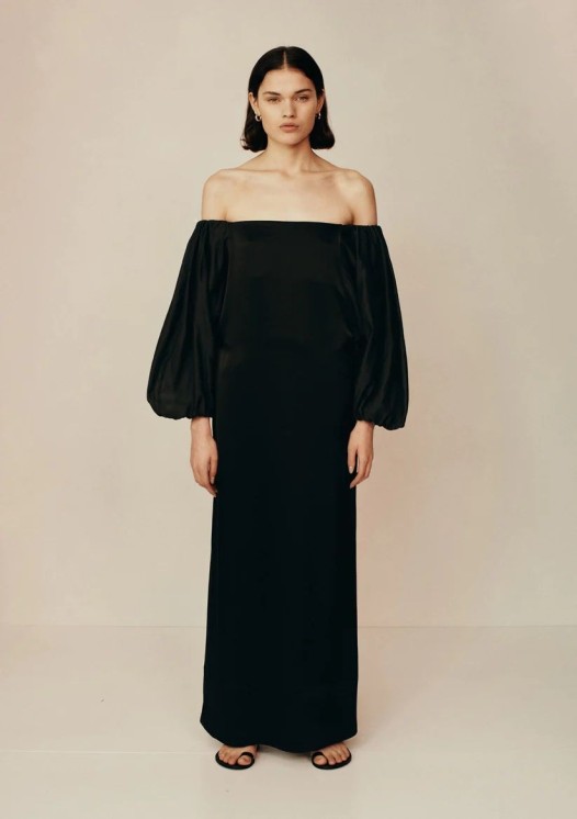 Esse Studios black Supine Column maxi dress