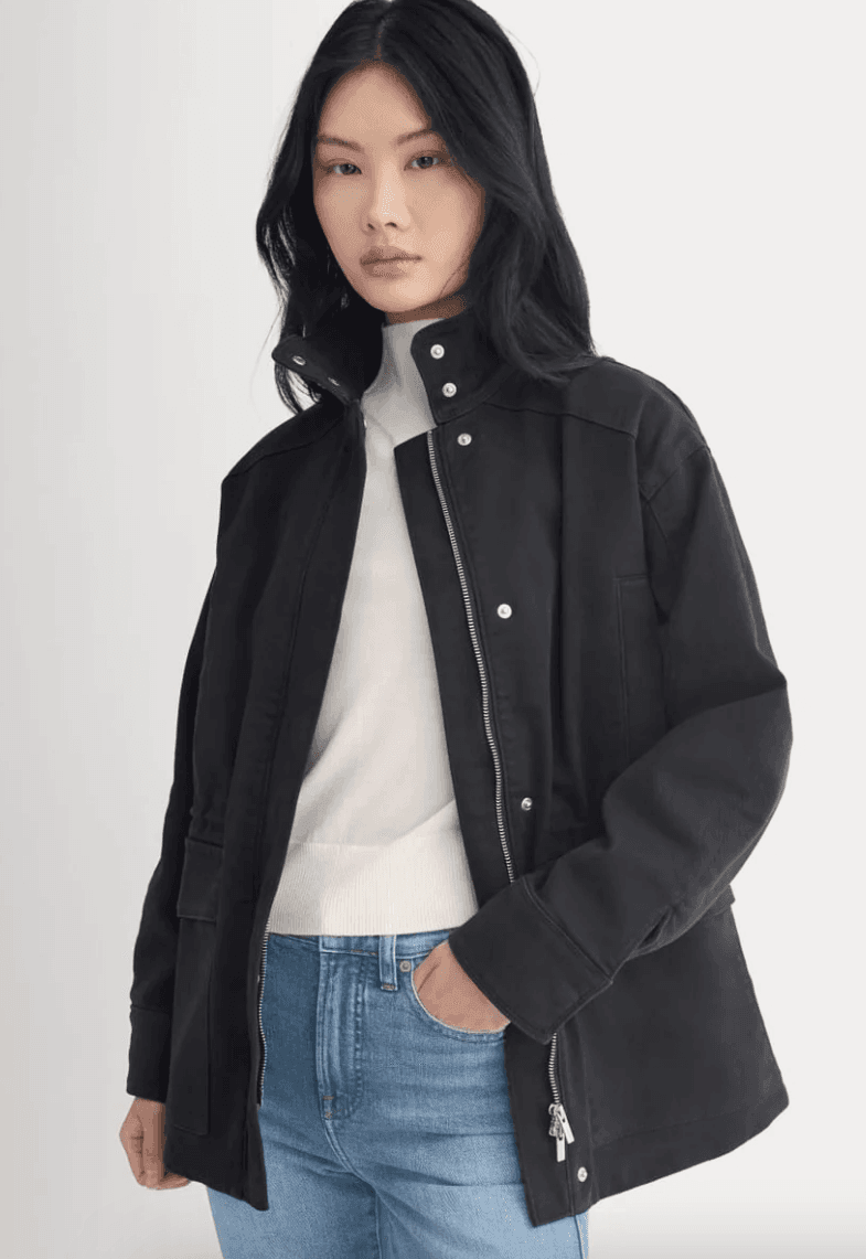 Everlane black field jacket