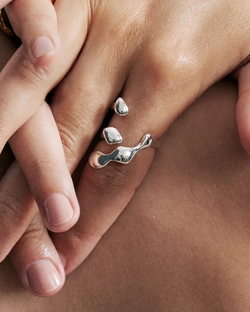 Mara Paris silver flux ring