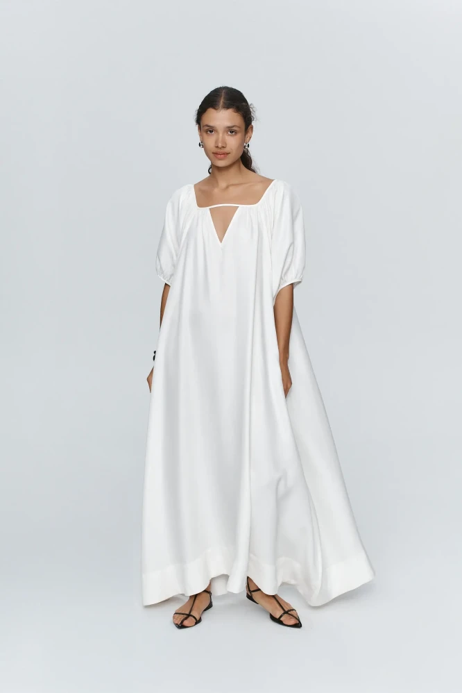Marle white maxi Kendra dress