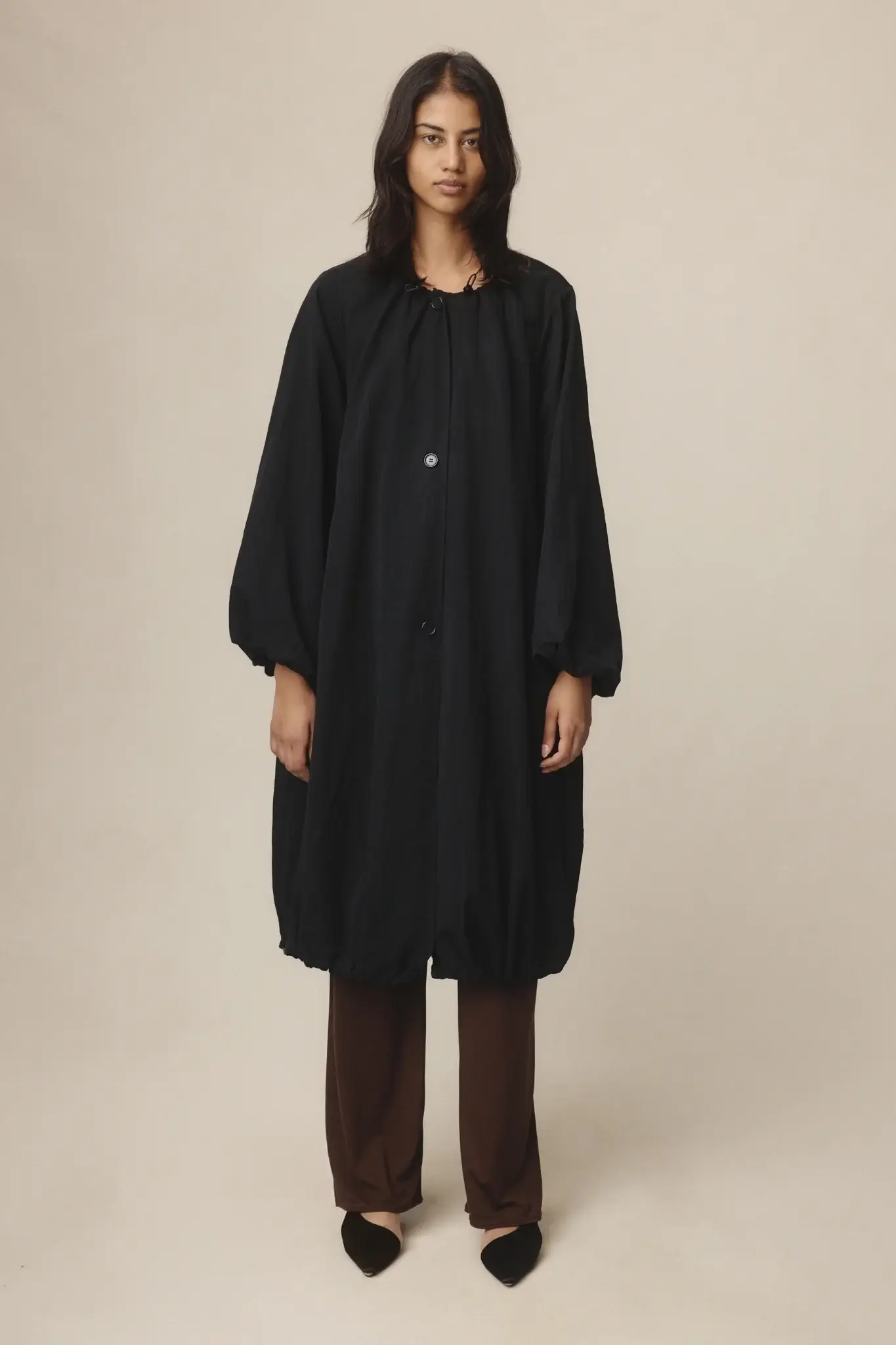 Marle blakc eugee coat anorak