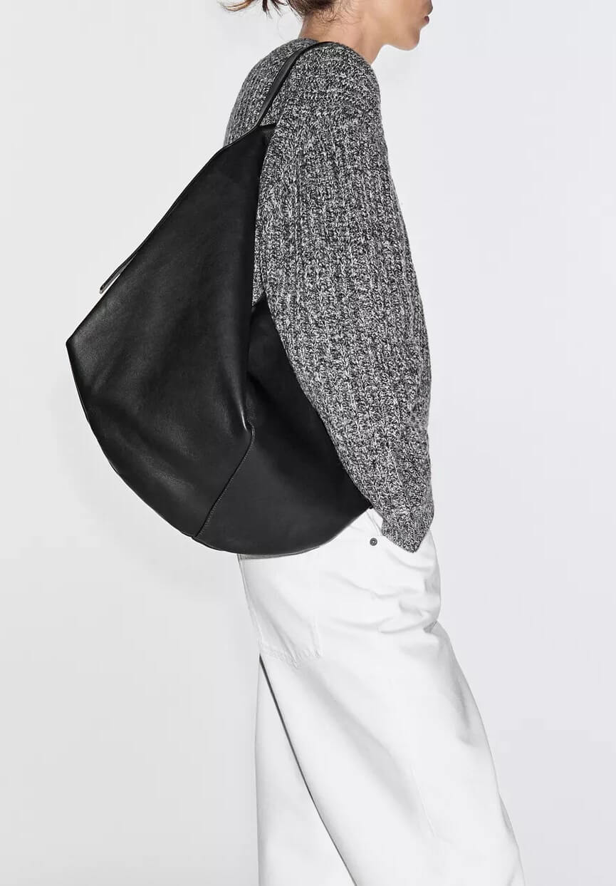 Massimo Dutti nappa bag