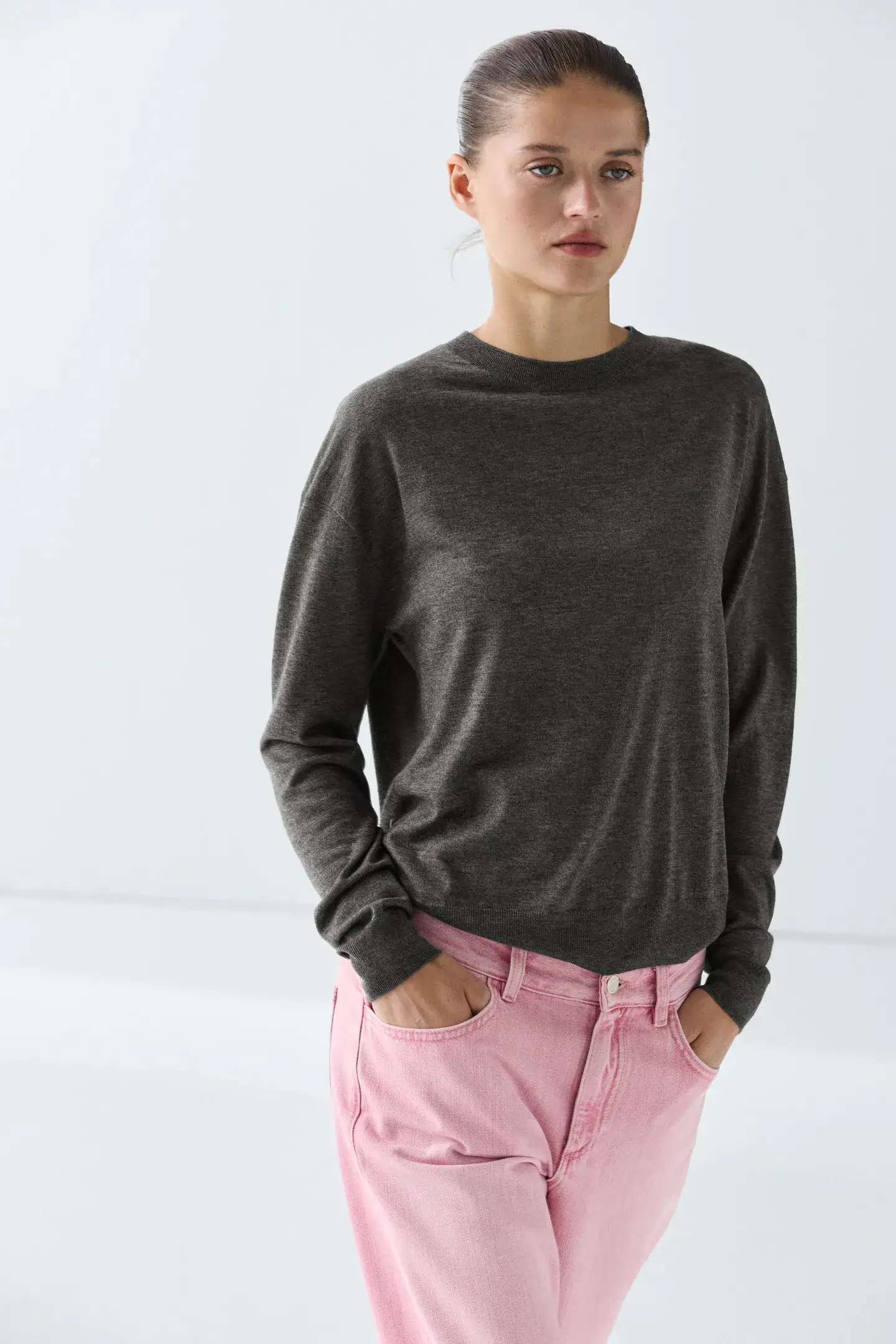 Massimo Dutti grey jumper