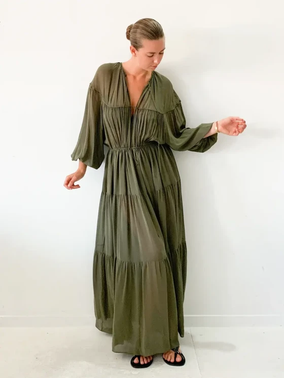 matteau voluminous tie dress the harmonic