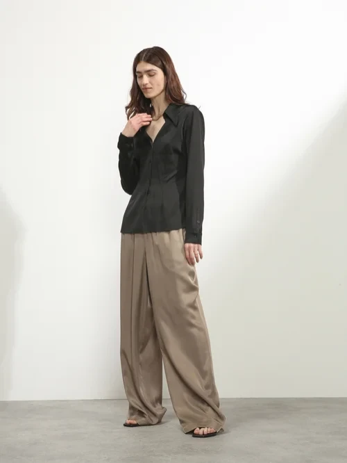 Raey elasticated waist wide leg pants
