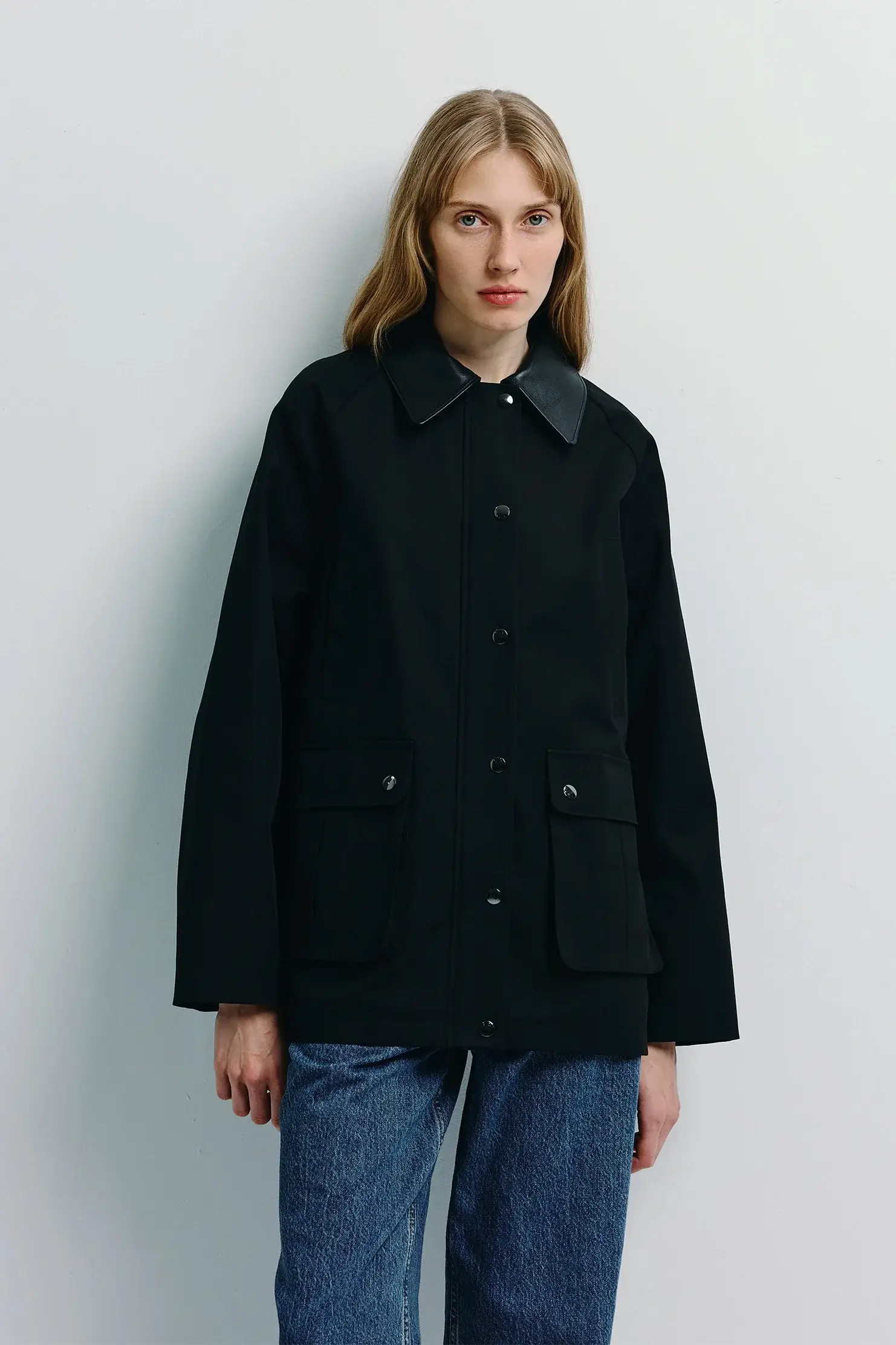 Rue Sophie black barn jacket