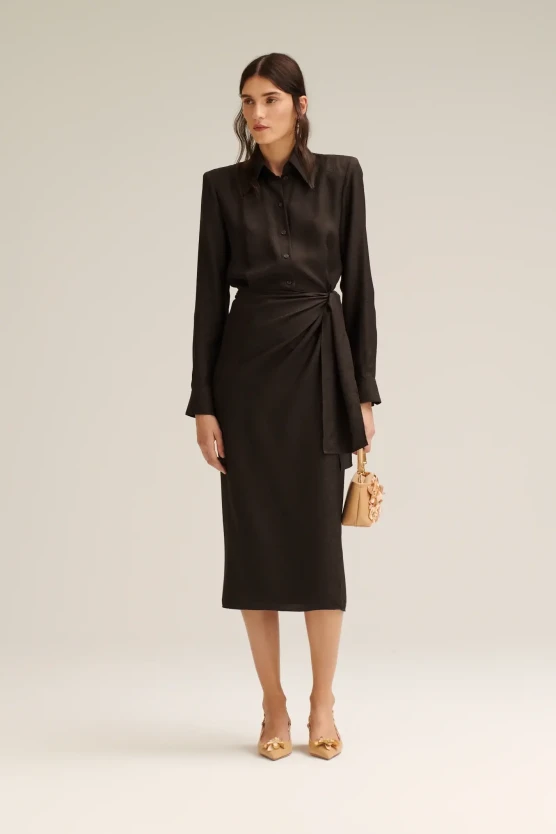 Scanlan Theodore  silk shirt dress