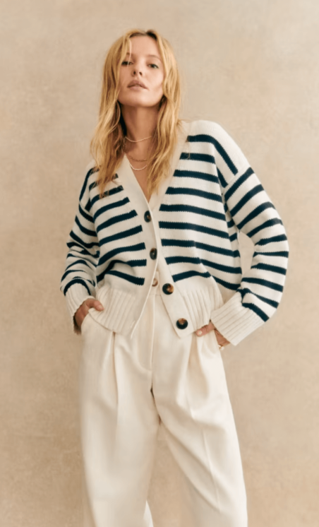 Sezane Wilson striped cardigan