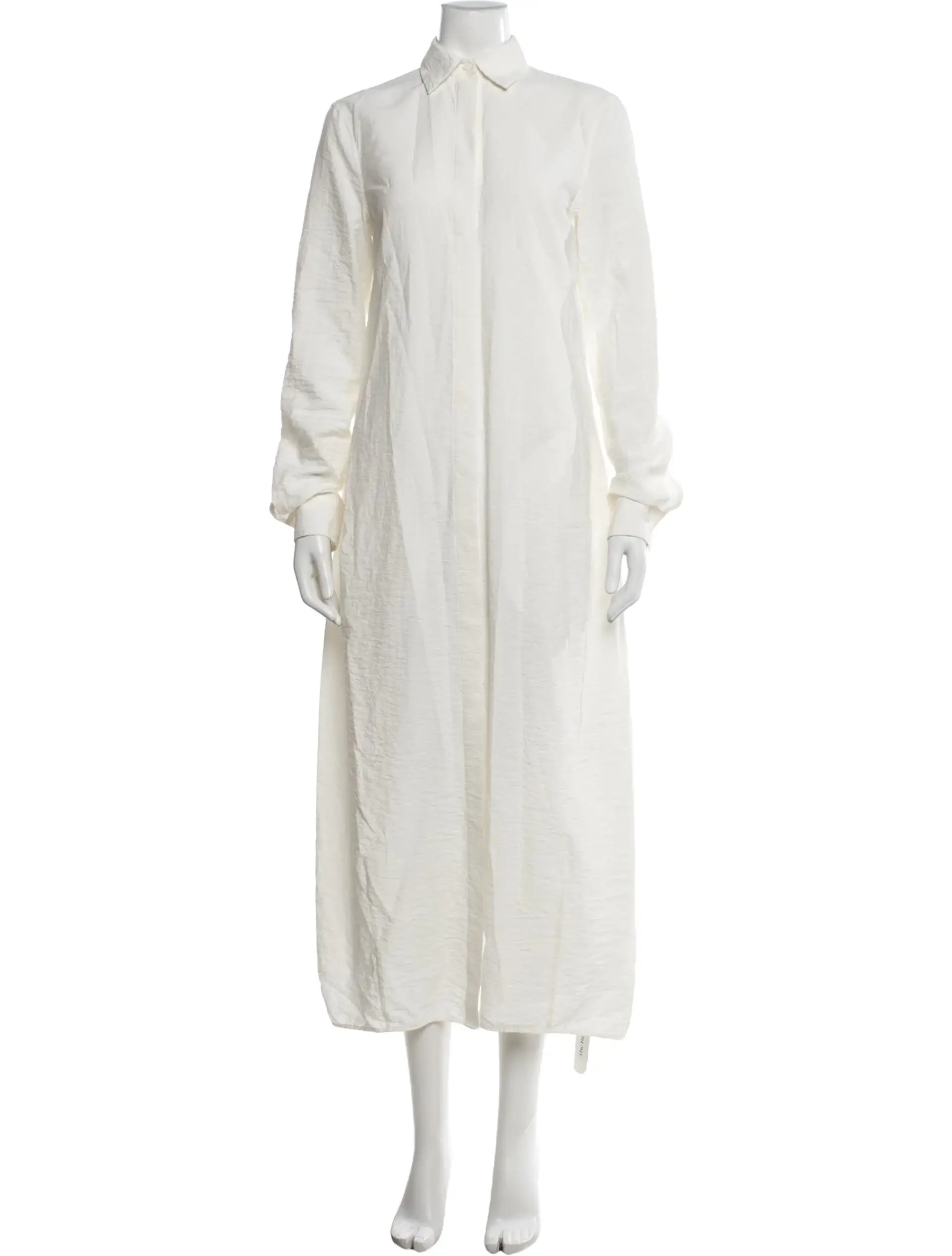 Toteme white parachute shirt dress
