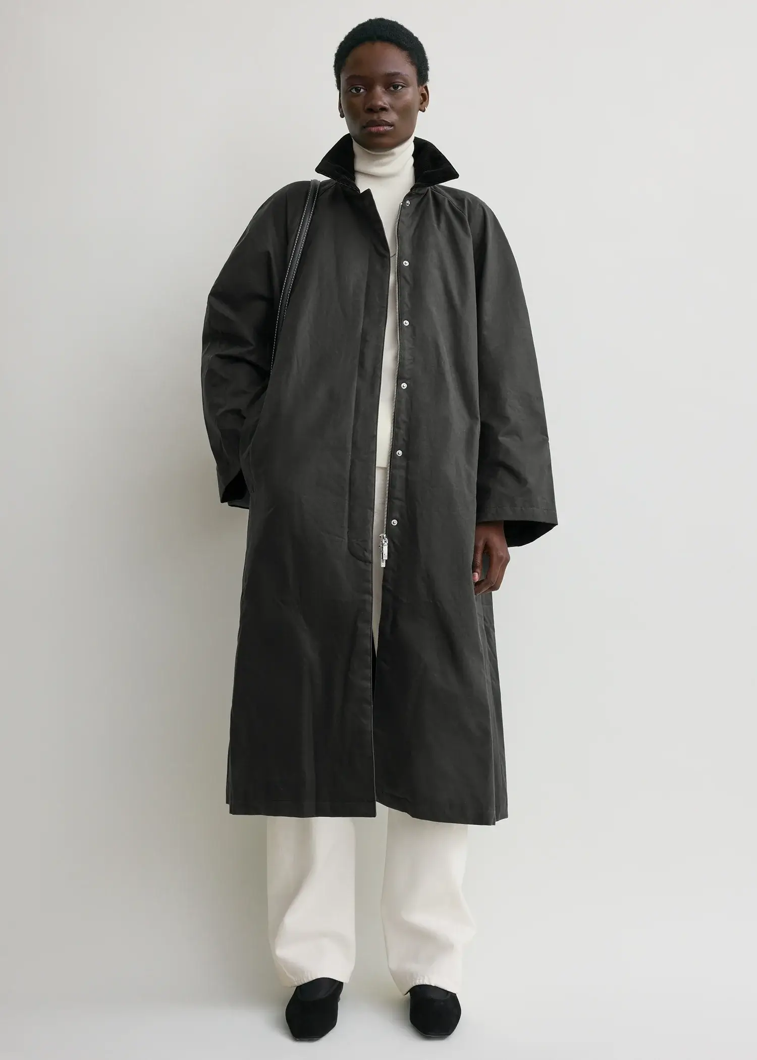 Toteme black country coat