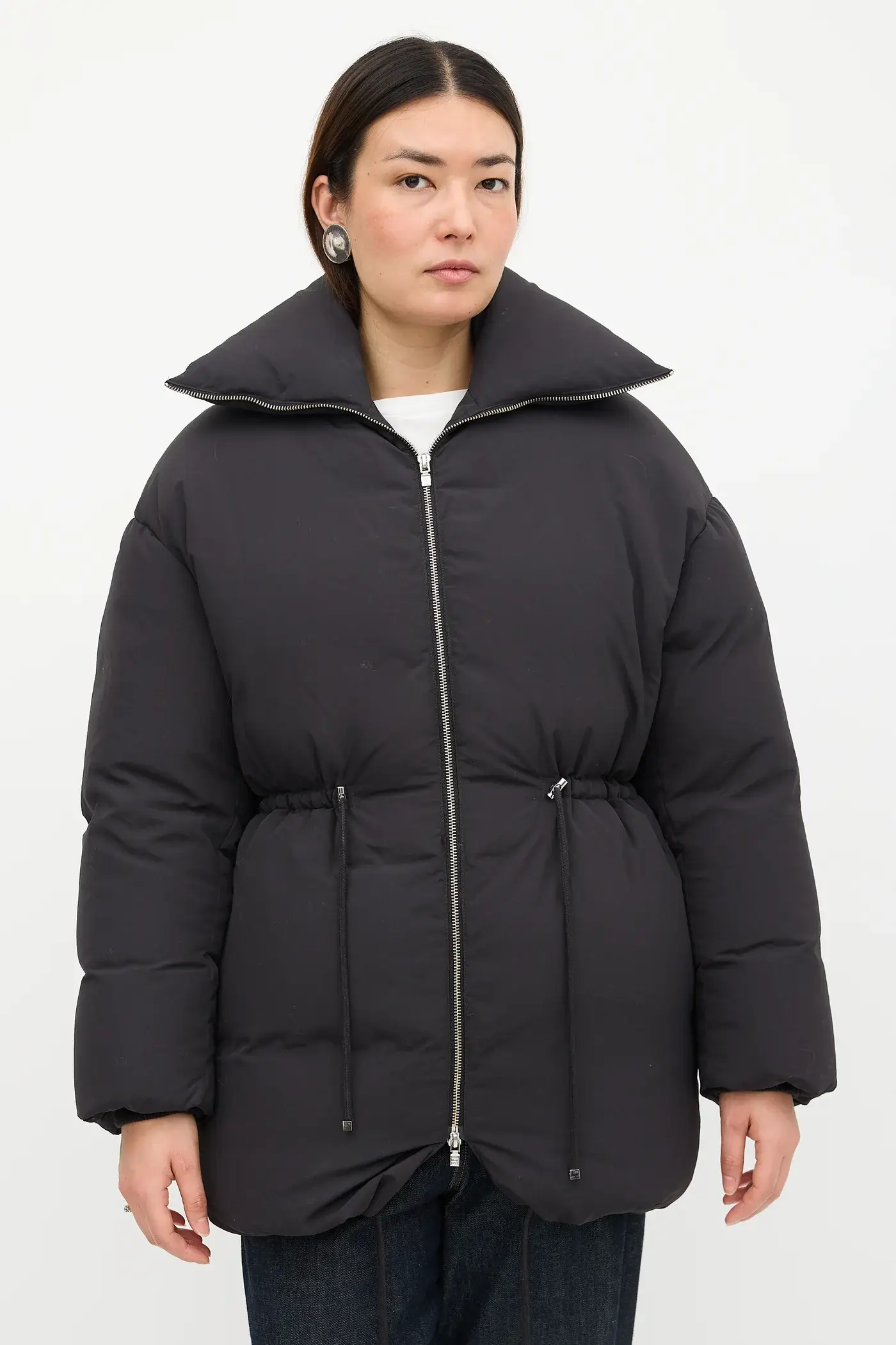 Toteme drawstring black jacket