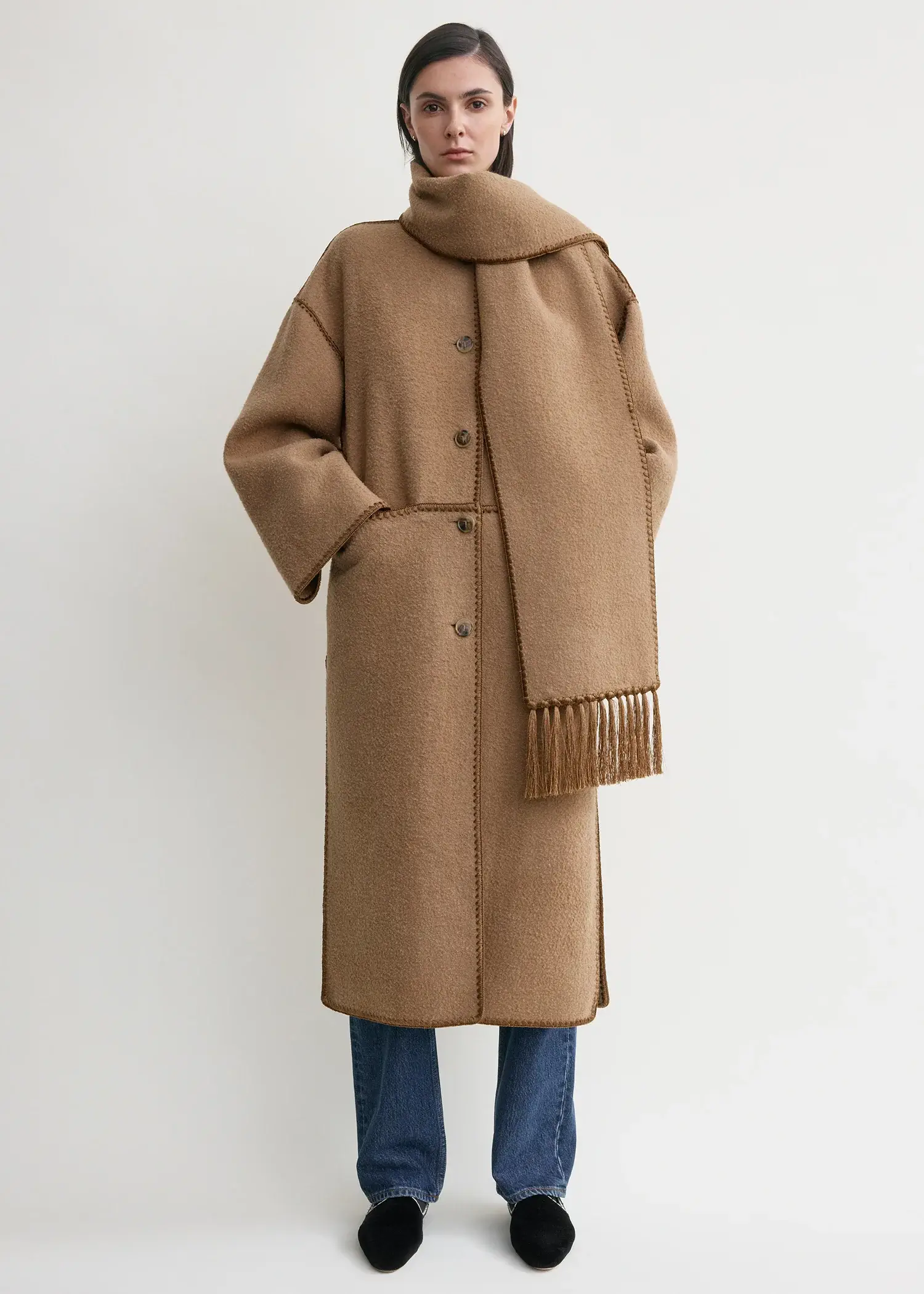 Toteme scarf coat 
