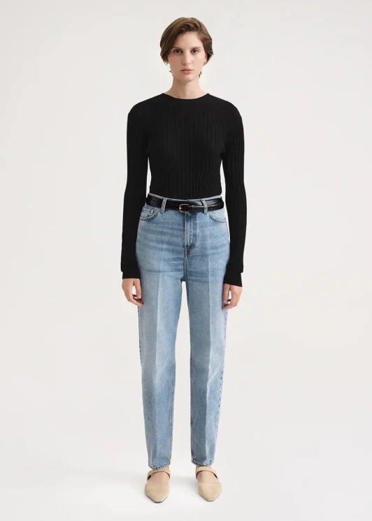 Toteme tapered leg denim jeans