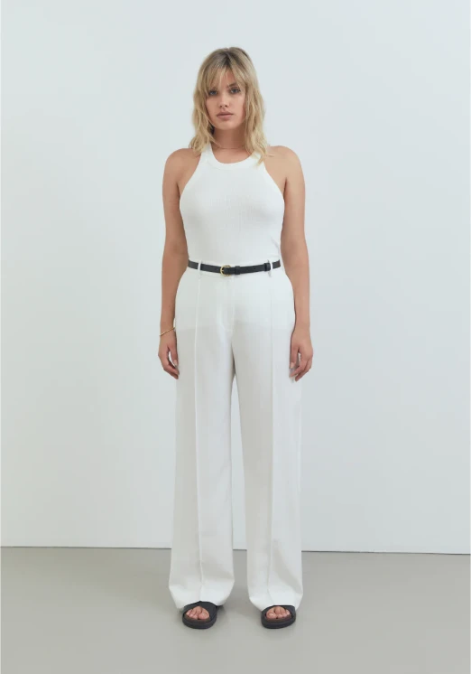 Viktoria & Woods white bramwell pant