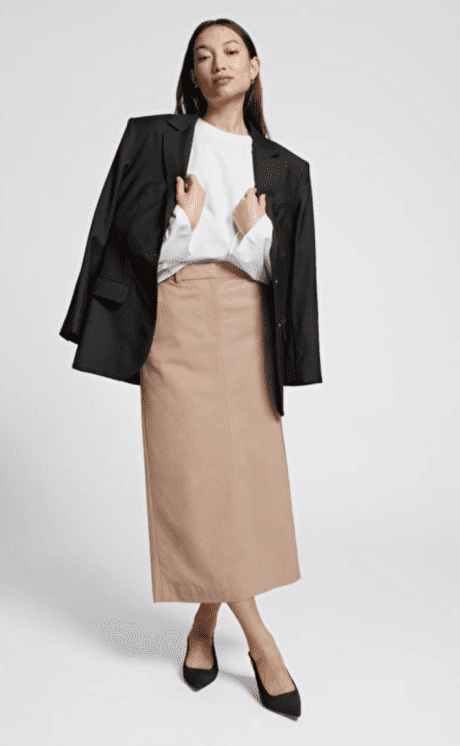 & Other Stories '90s Style Midi Skirt