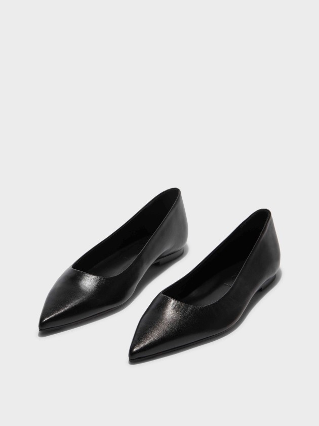 Aeyde black flats