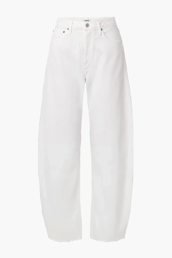 Agolde white luna curve jeans