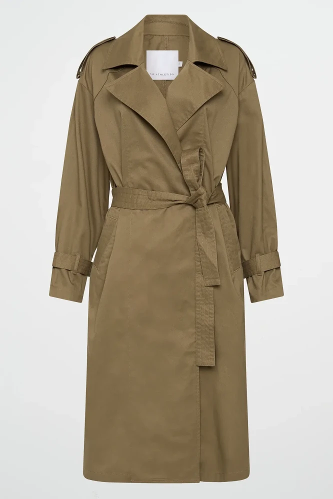 Aje khaki trench coat