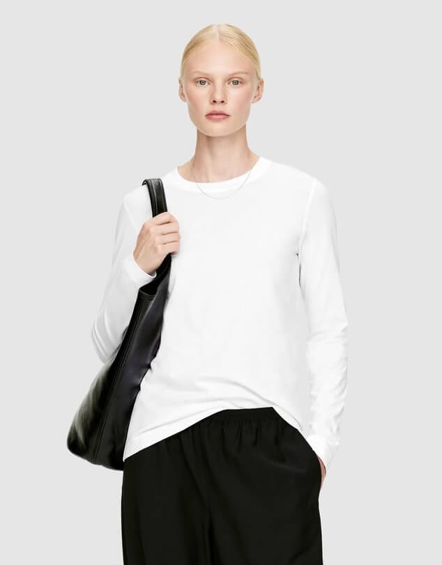 Arket long sleeve white t-shirt