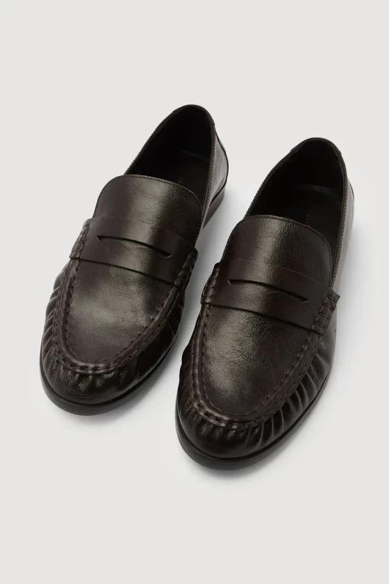 Assembly label brown loafers