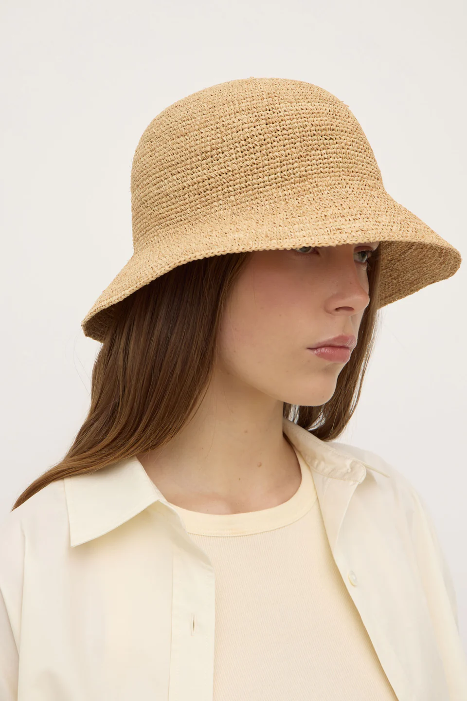 Assembly label raffia hat