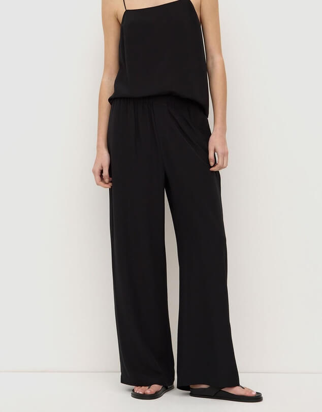Assembly label black silk pants
