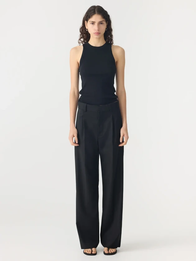 Bassike tailored black pants