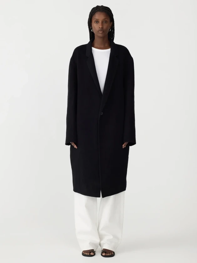 Bassike black coat