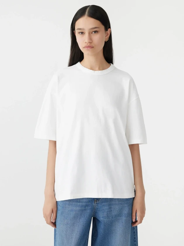 Bassike white t-shirt