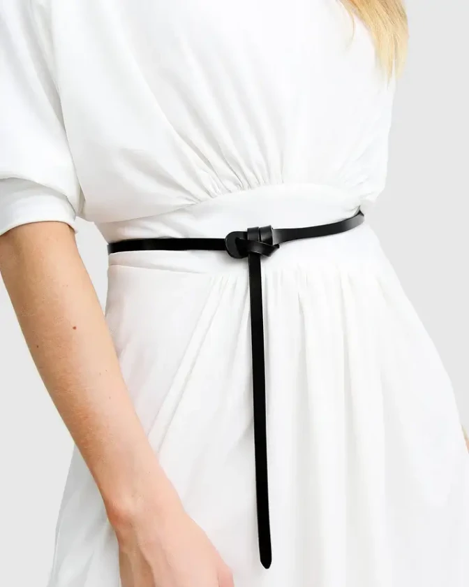 Belle and bloom black wrap belt