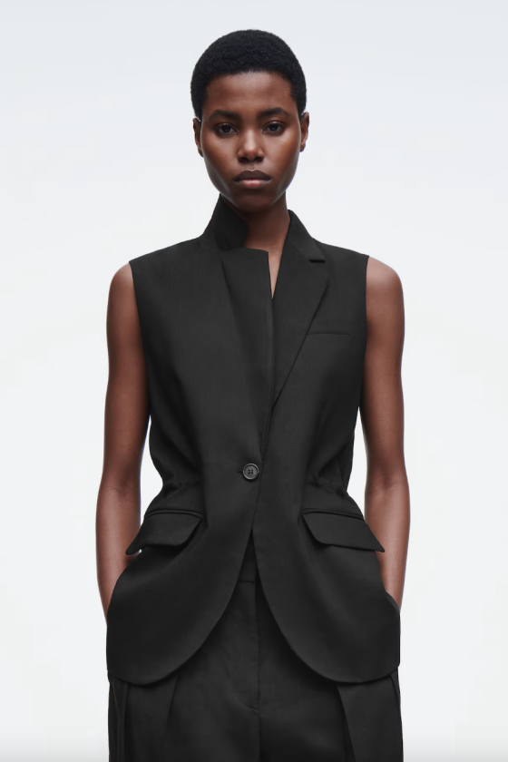 COS black waistcoat vest